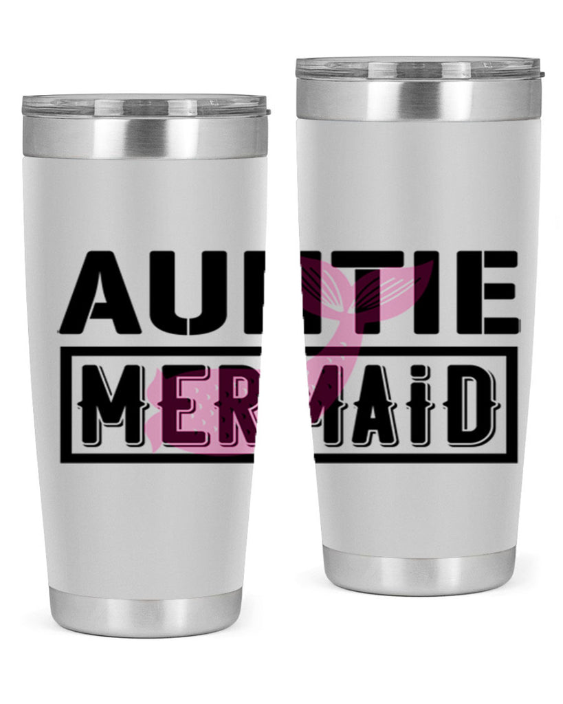 Auntie mermaid 18#- mermaid- Tumbler