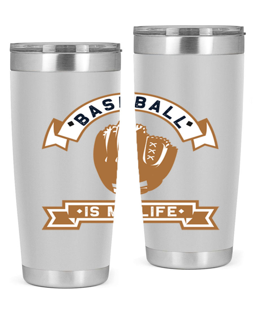 Baseball is 1445#- baseball- Tumbler