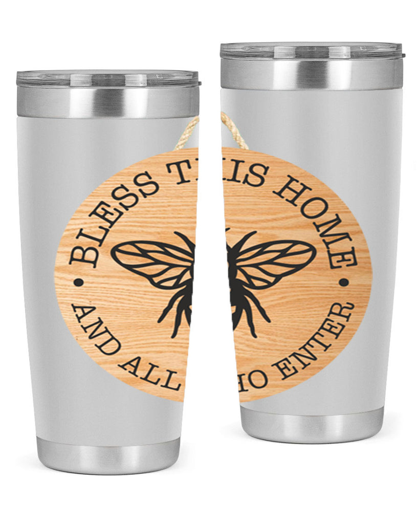 Bless this Home Bee Mockup58#- spring- Tumbler