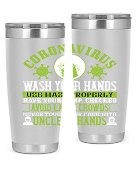 Coronavirus Wash Your Hands Use Style 1#- corona virus- Tumbler