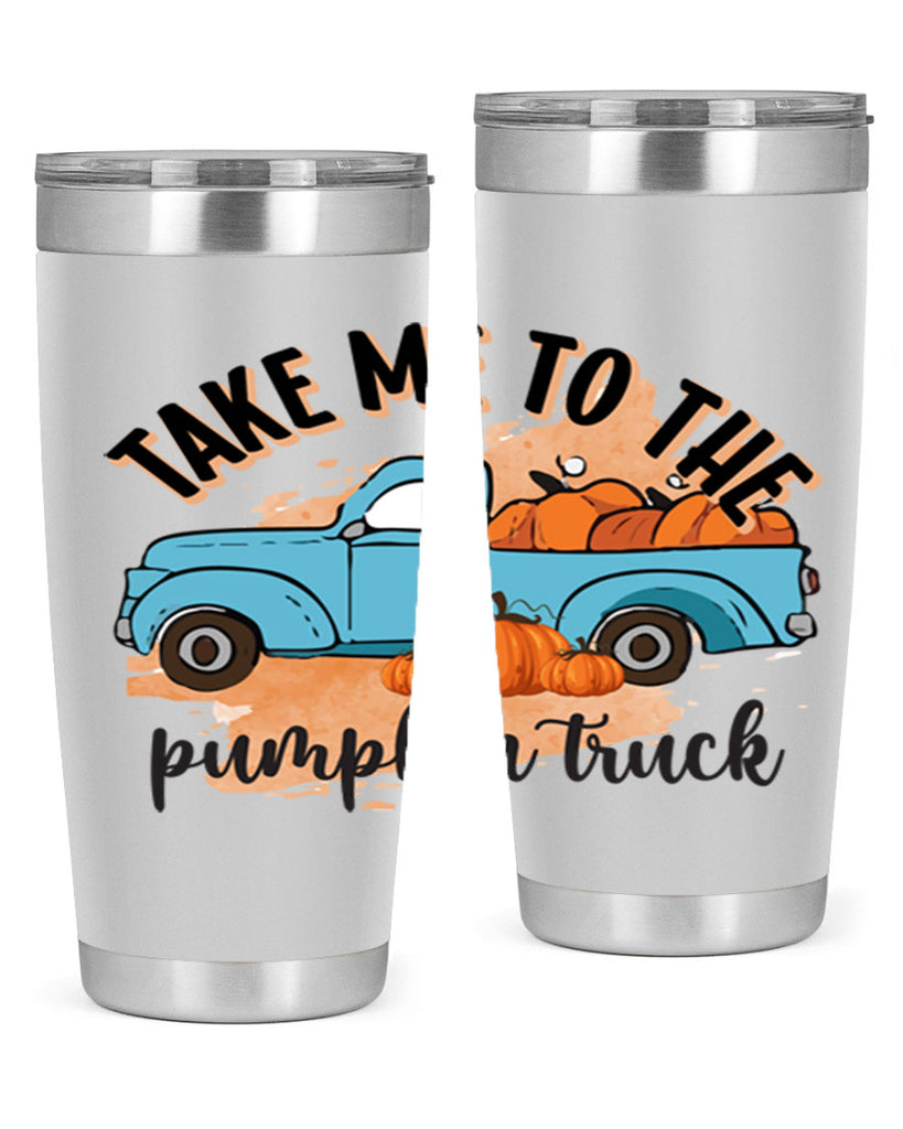 Fall Pumpkin Truck 128#- fall- Tumbler