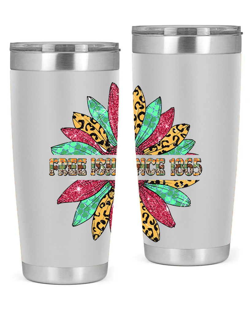 Freeish Since 1865 Sunflower Juneteenth 15#- Juneteenth- tumbler