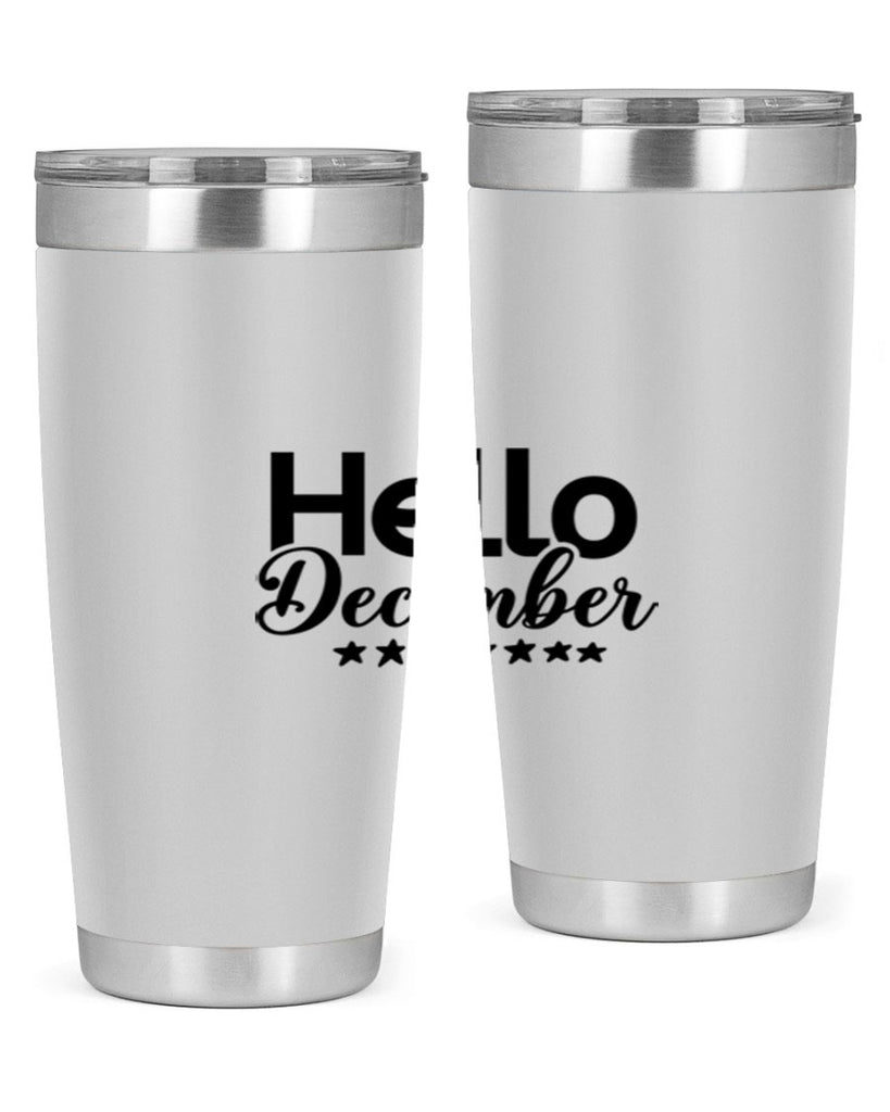 Hello December 156#- winter- Tumbler
