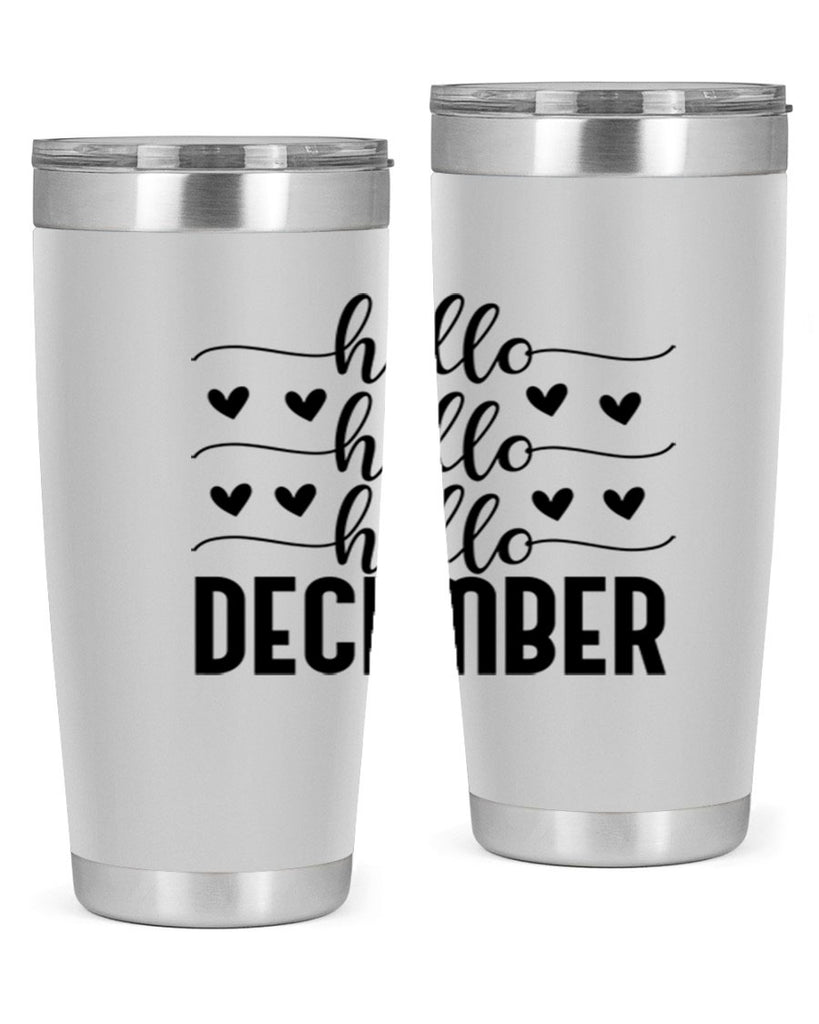 Hello December 157#- winter- Tumbler