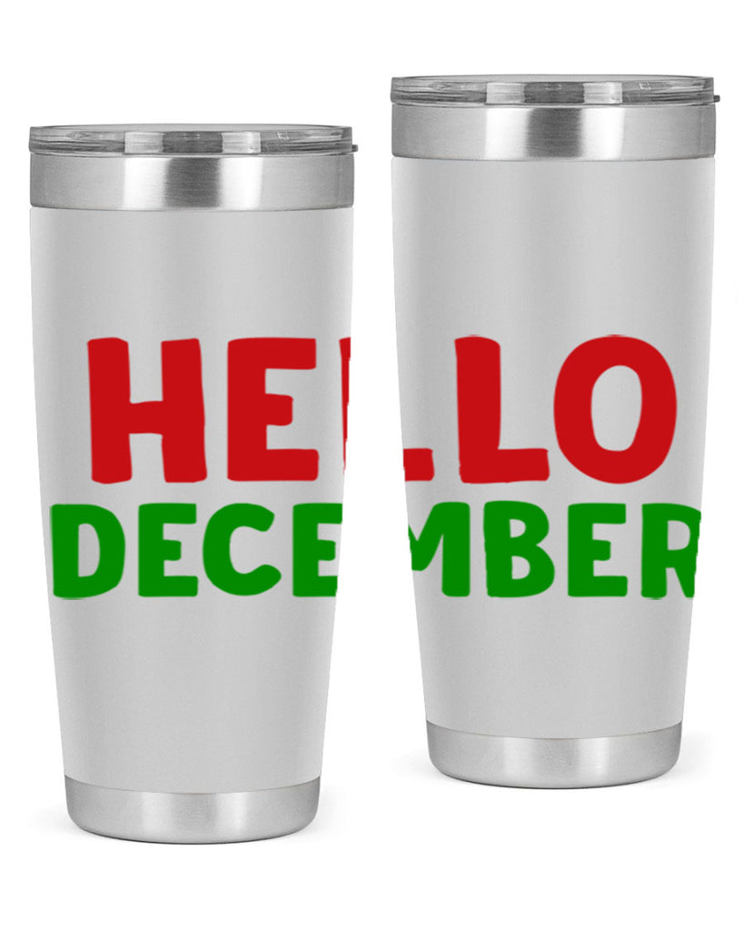 Hello December 158#- winter- Tumbler