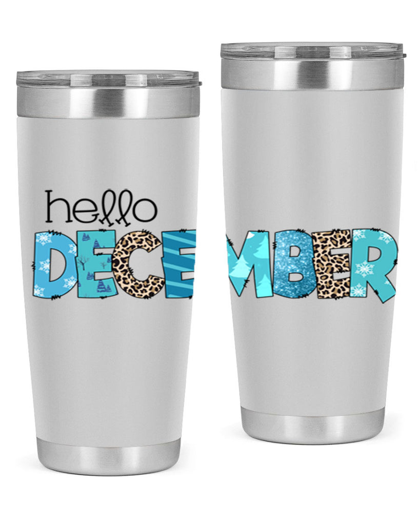 Hello December 187#- winter- Tumbler