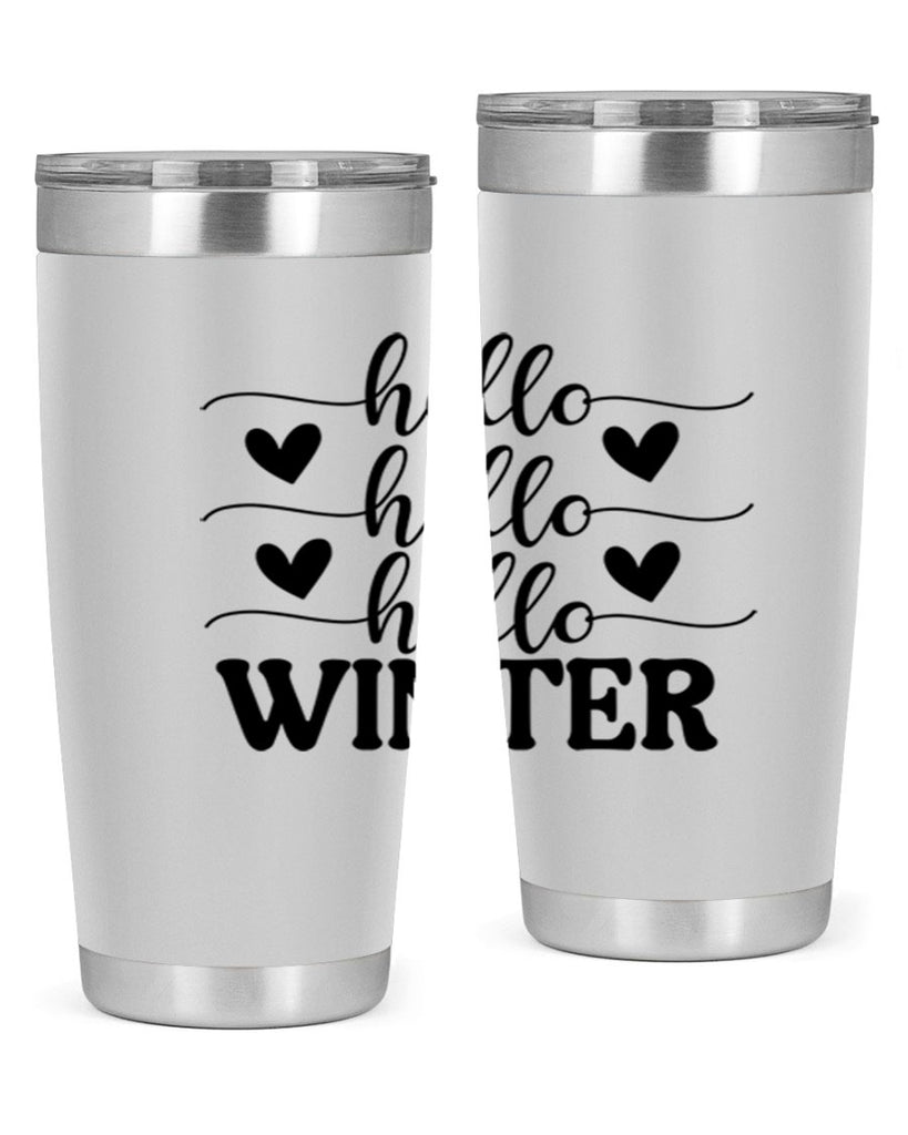Hello Winter 167#- winter- Tumbler