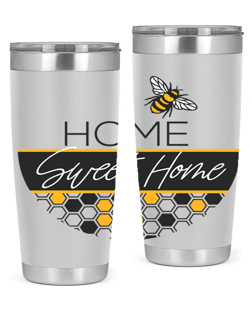 Home Sweet Home Bee and hive pattern243#- spring- Tumbler
