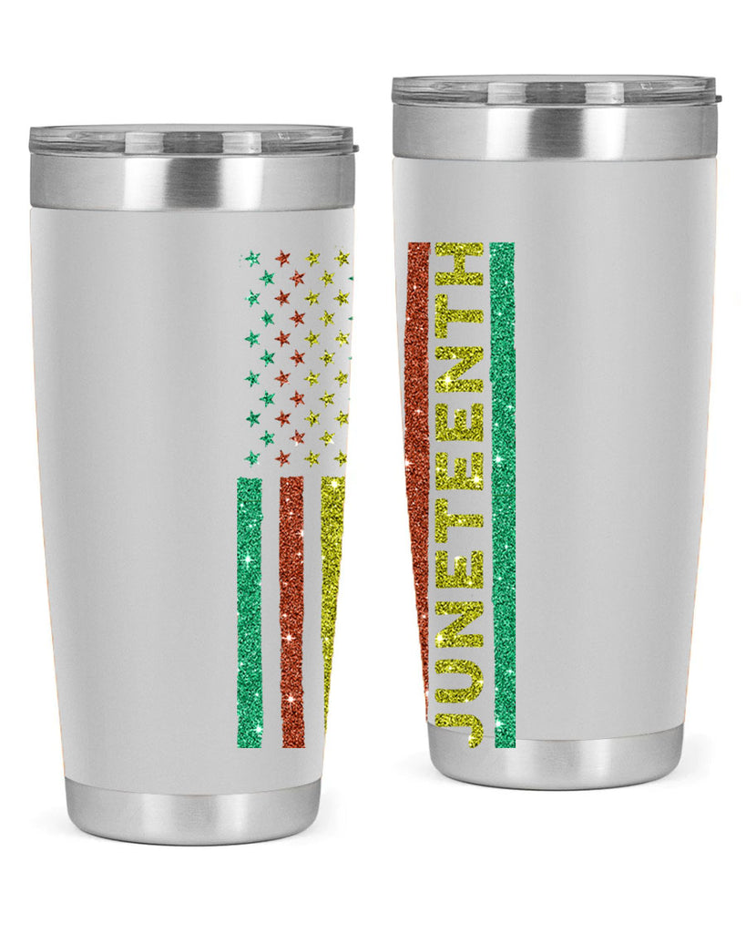 Juneteenth Freedom Day Afro Usa Flag Png 23#- Juneteenth- tumbler