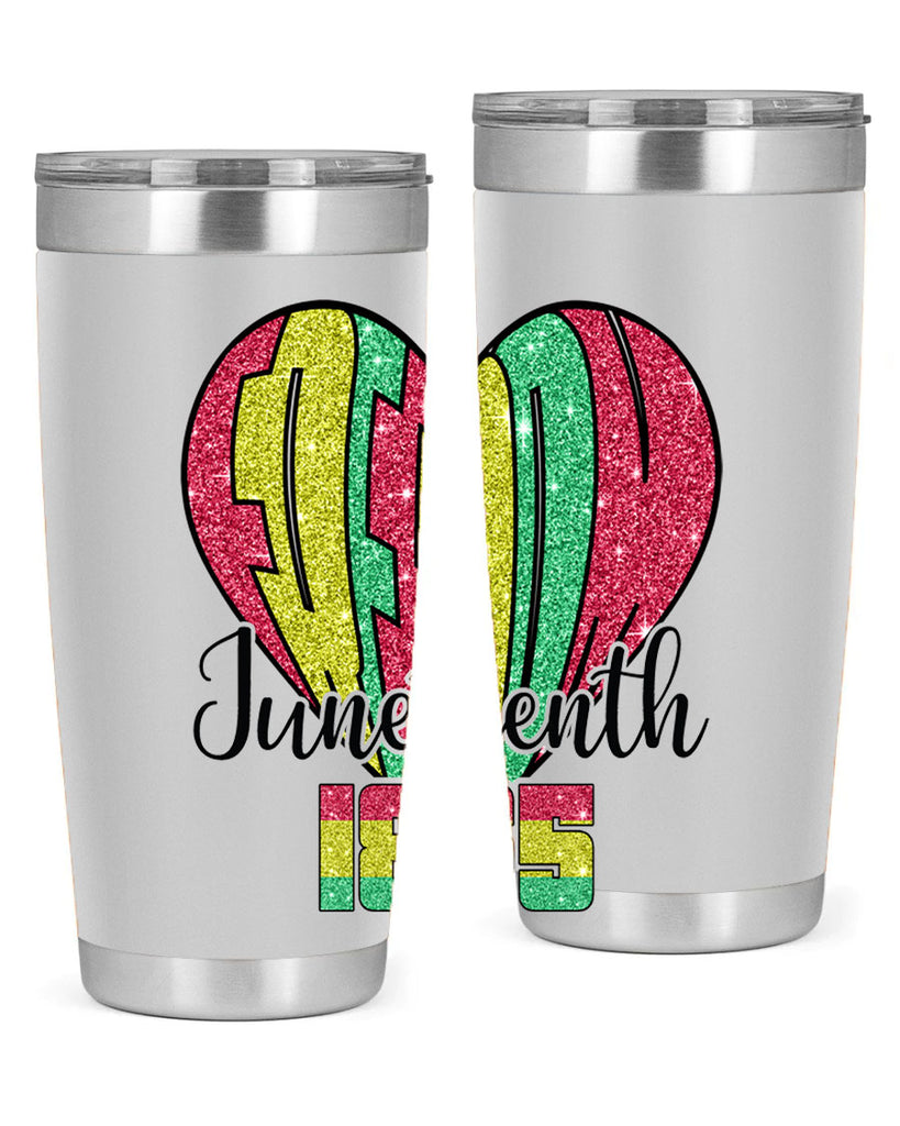 Juneteenth Since 1865 Heart 20#- Juneteenth- tumbler