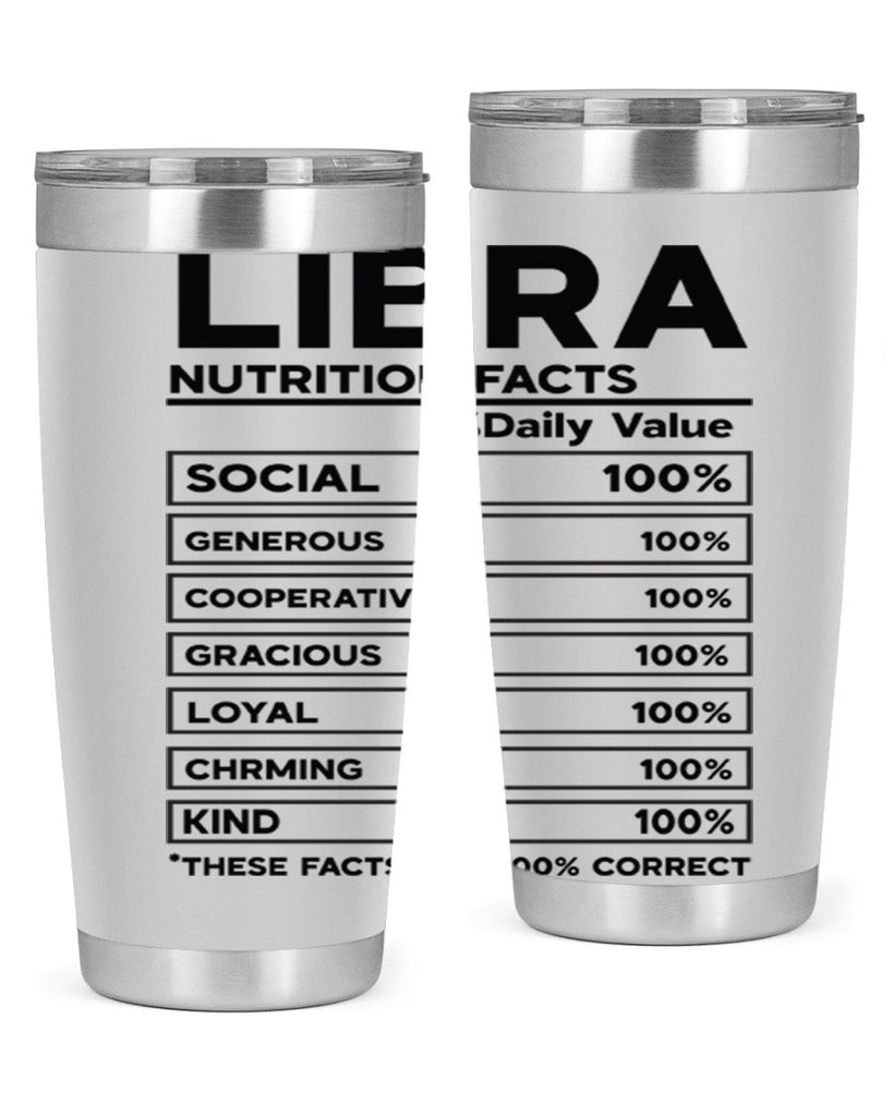 Libra Nutrition Facts 318#- zodiac- Tumbler