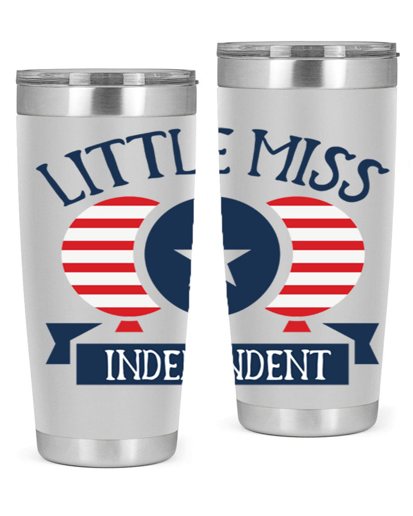 Little miss independent Style 80#- Fourt Of July- Tumbler