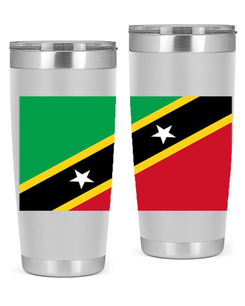Saint Kitts and Nevis 52#- world flags- Tumbler