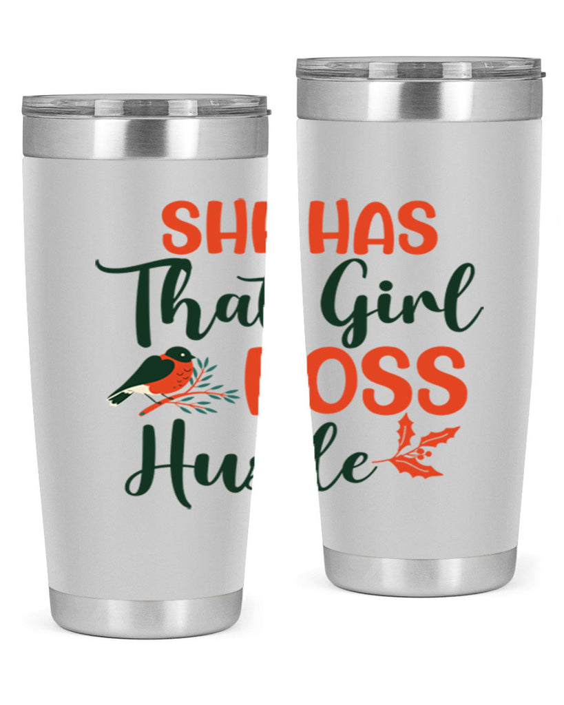 She Has That Girl Boss Hustle 363#- winter- Tumbler