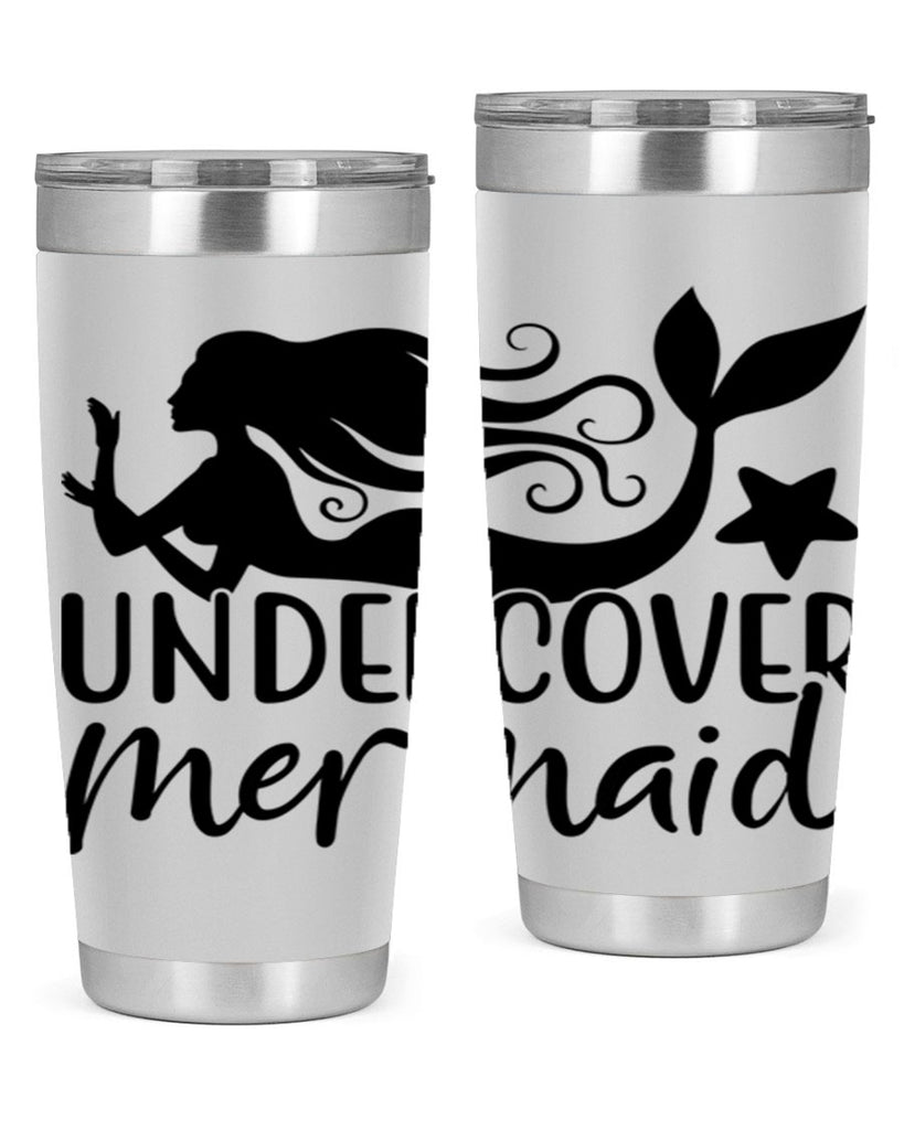 Undercover mermaid 657#- mermaid- Tumbler