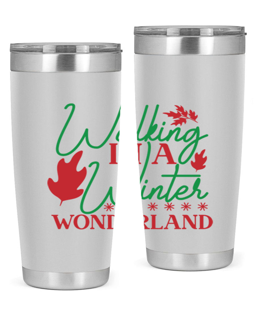 Walking In A Winter Wonderland 438#- winter- Tumbler