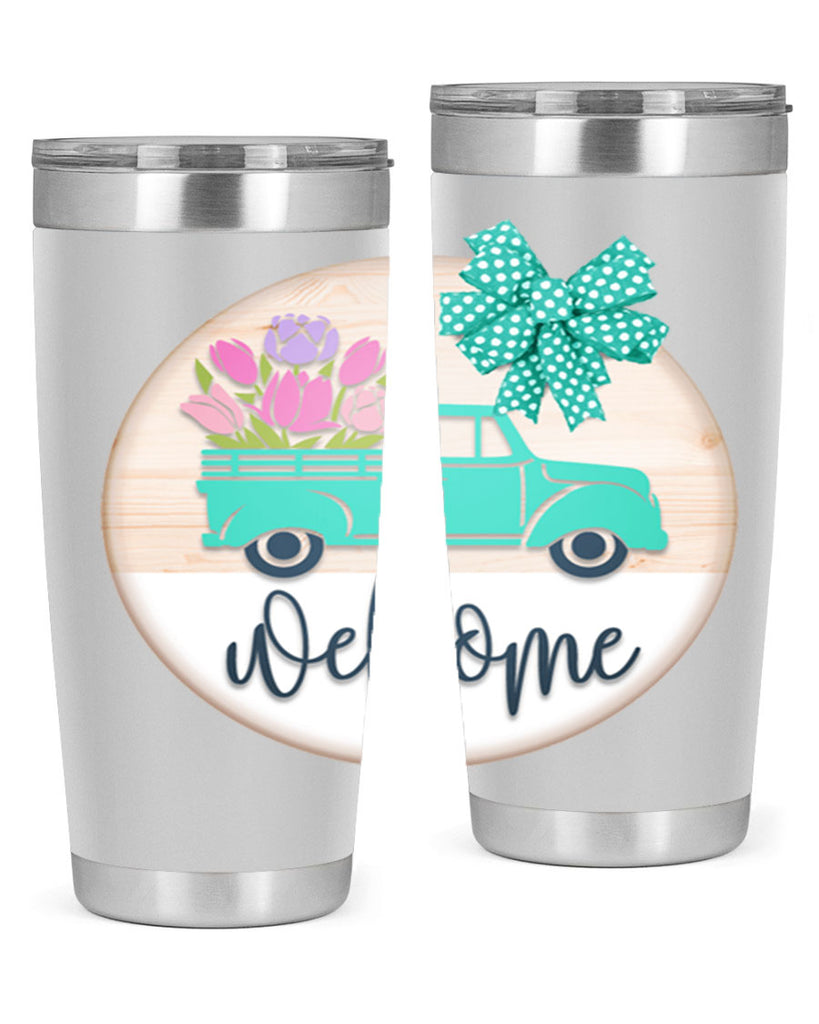 Welcome spring truck Mockup578#- spring- Tumbler