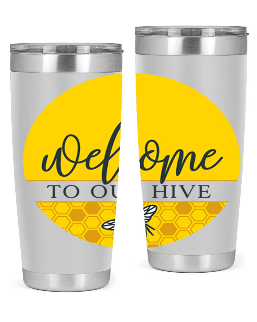 Welcome to our Hive complete yellow590#- spring- Tumbler