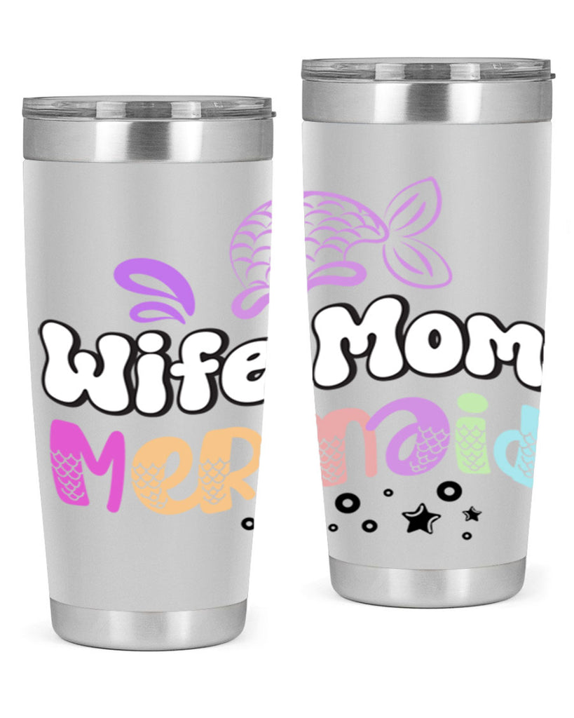 Wife Mom Mermaid 676#- mermaid- Tumbler