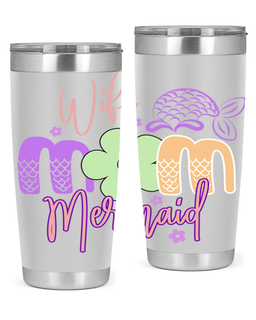 Wife Mom Mermaid 677#- mermaid- Tumbler