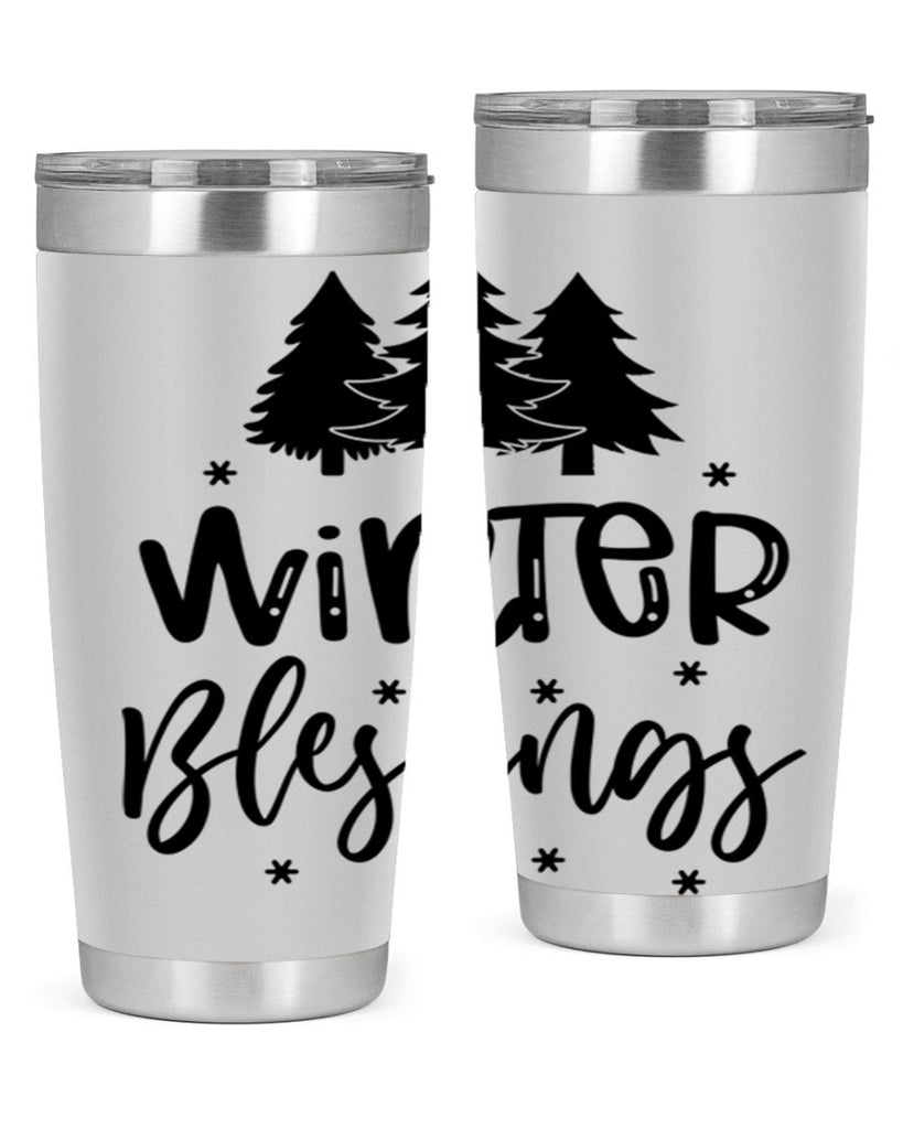 Winter Blessings 489#- winter- Tumbler
