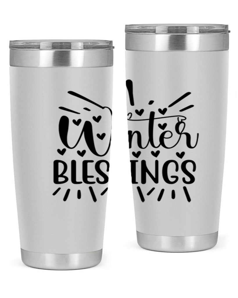 Winter Blessings 491#- winter- Tumbler