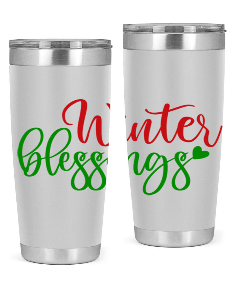 Winter Blessings 492#- winter- Tumbler