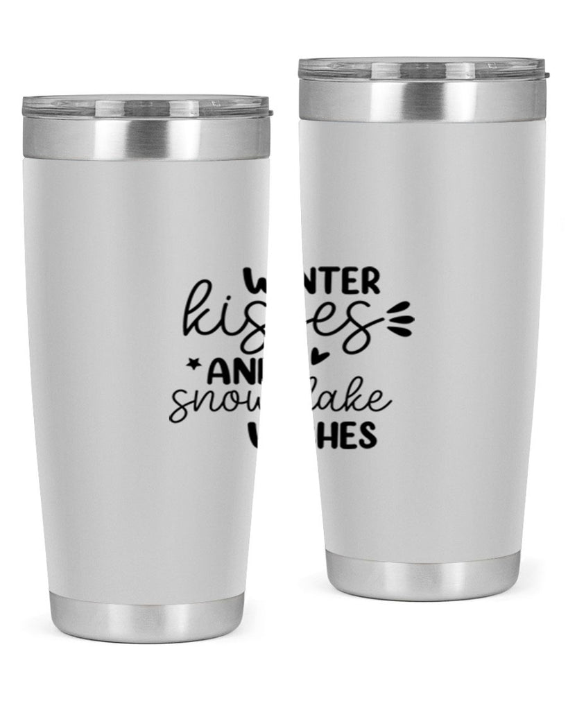 Winter Kisses And Snowflake Wishes 516#- winter- Tumbler