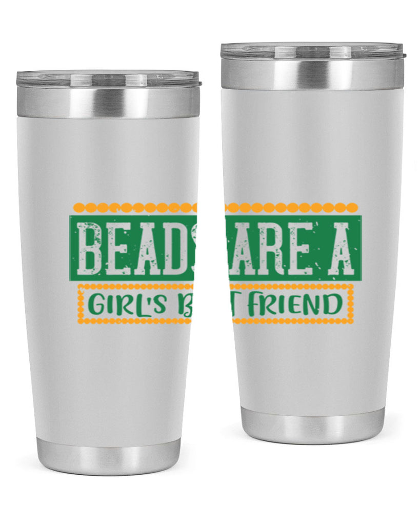 beads are a girls best friend 29#- mardi gras- Tumbler