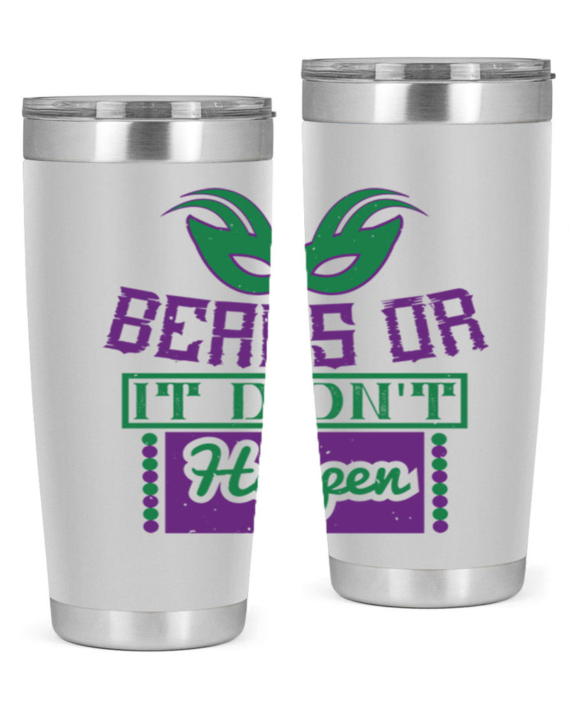 beads or it didnt happen 27#- mardi gras- Tumbler