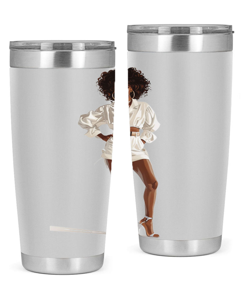 fashion girl in white 76#- fashion- Cotton Tank