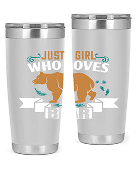 just a girl who loves bear 19#- Bears- Tumbler