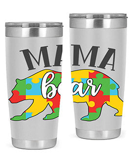 mama bear Style 32#- autism- Tumbler