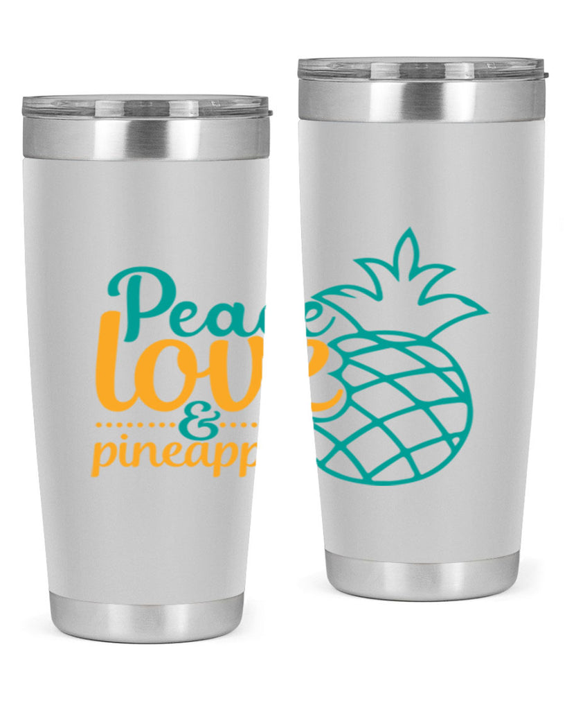 peace love pineapple Style 82#- summer- Tumbler