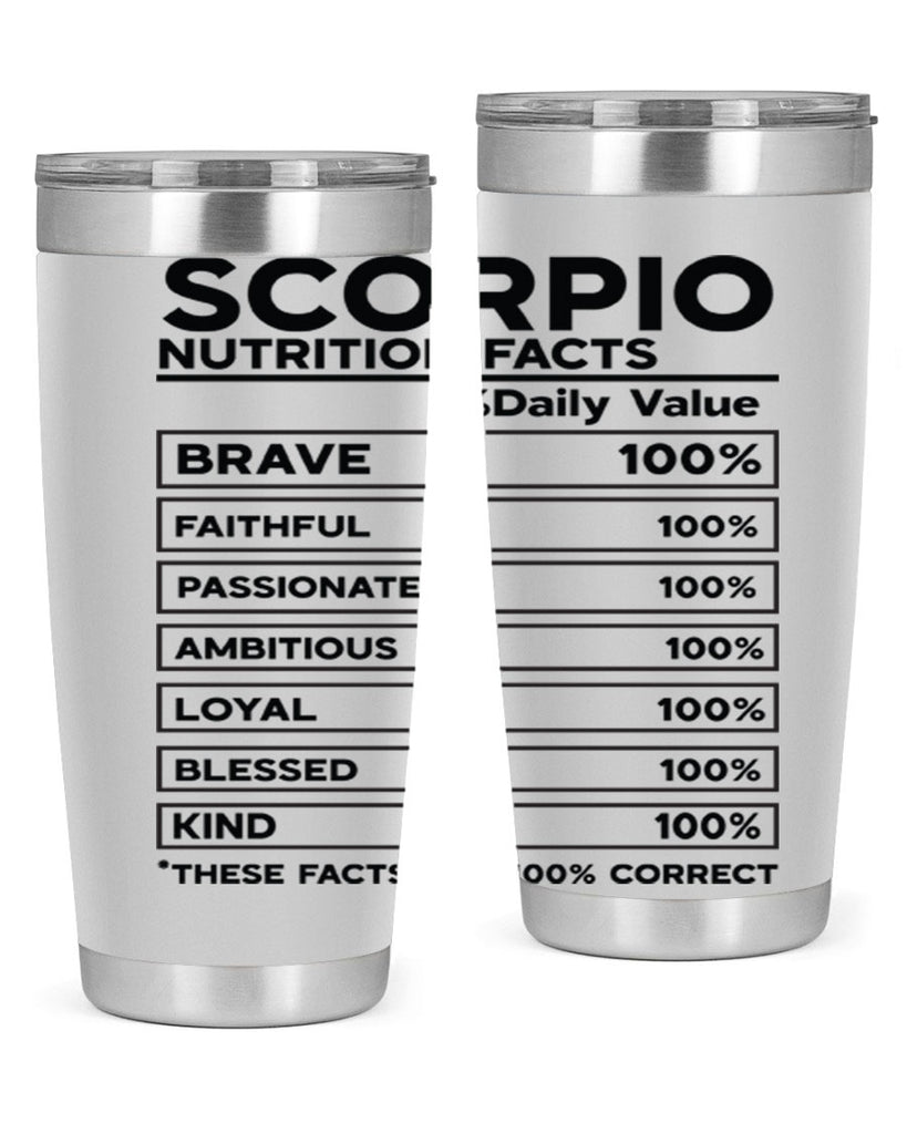 scorpio Nutrition Facts 434#- zodiac- Tumbler