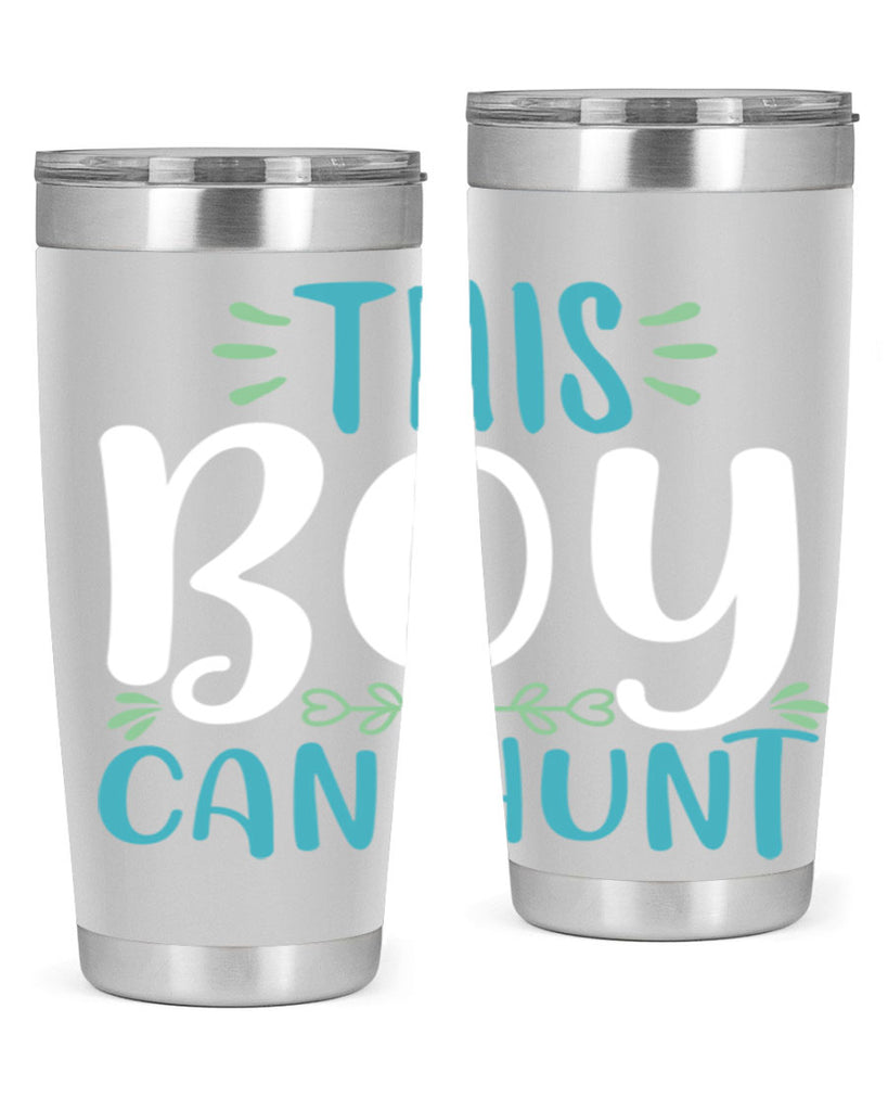 this boy can huntt 1#- easter- Tumbler