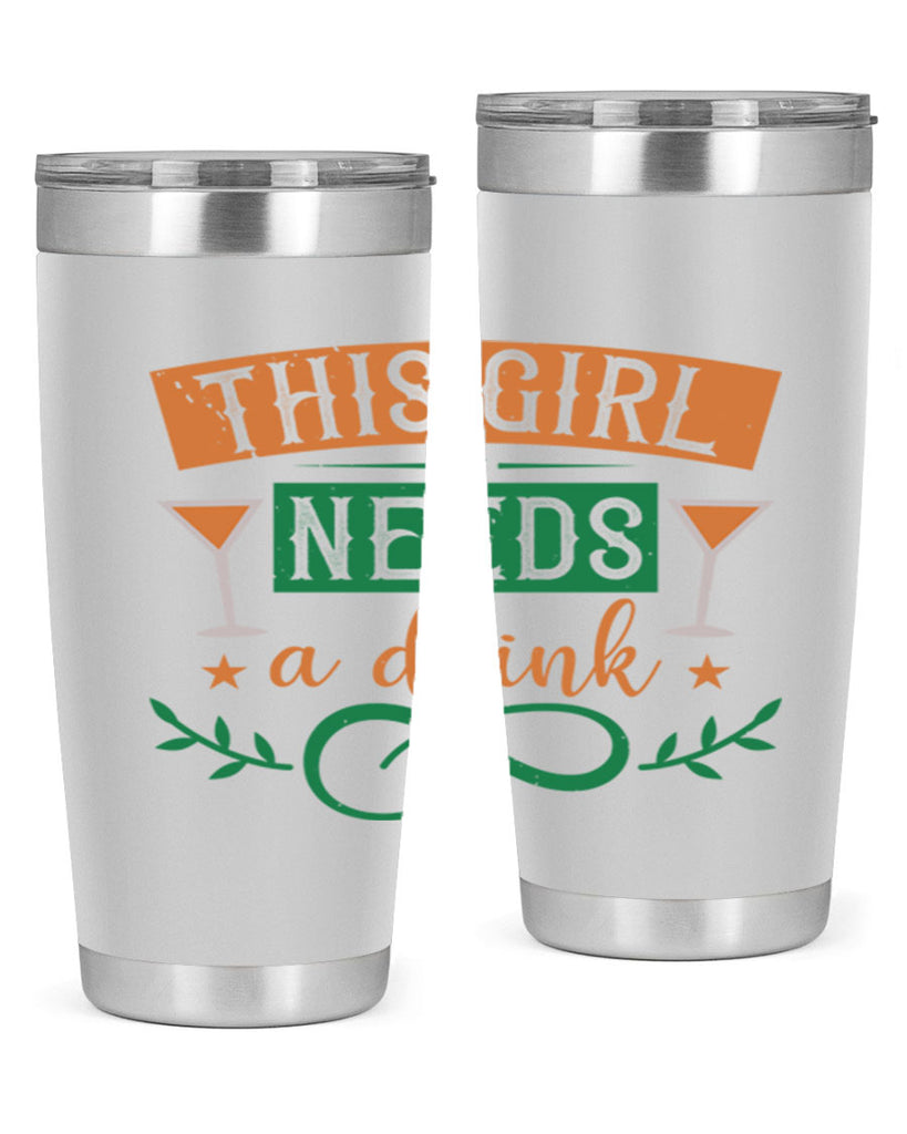 this girl needs a drink 36#- mardi gras- Tumbler