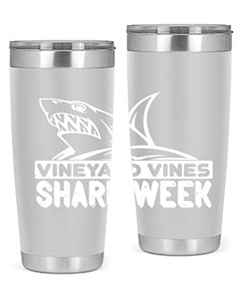 vineyard vines Shark Week Style 8#- shark  fish- Tumbler