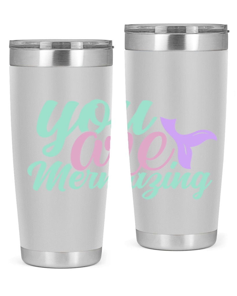 you are mermazing 9#- mermaid- Tumbler
