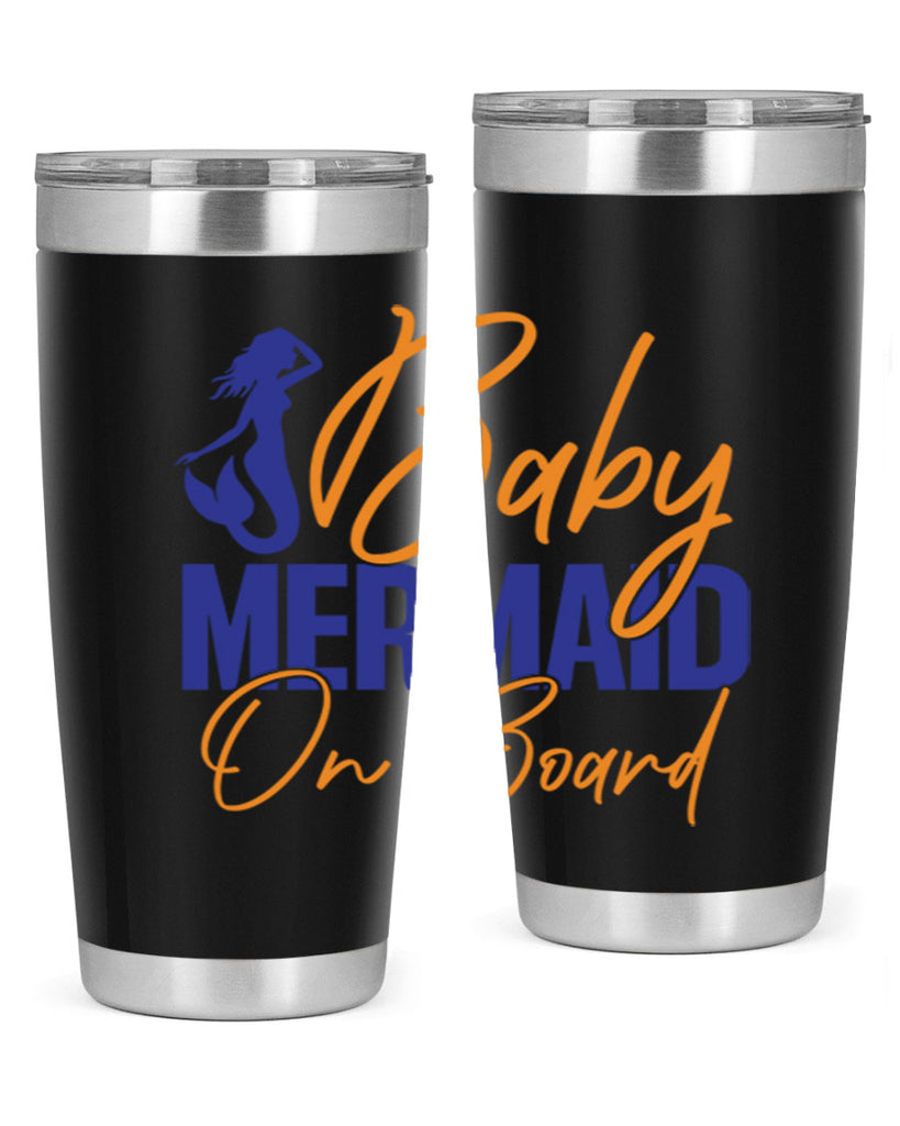 Baby Mermaid on Board 20#- mermaid- Tumbler