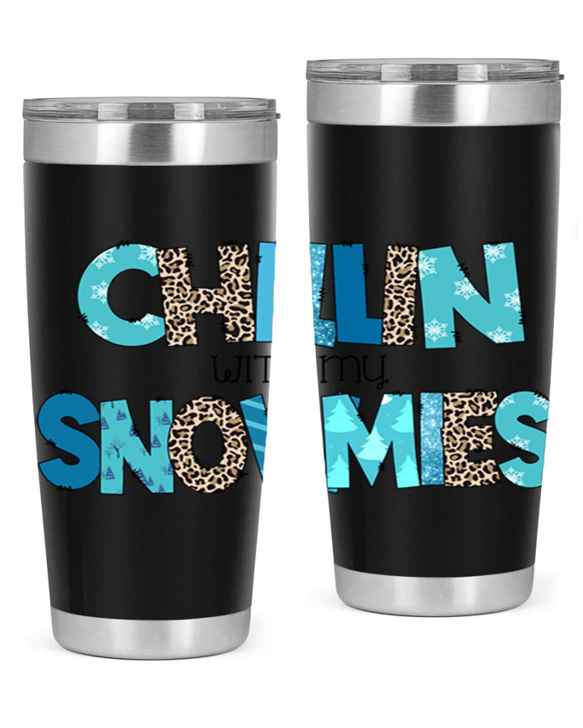 Chillin with my snowmies 43#- winter- Tumbler