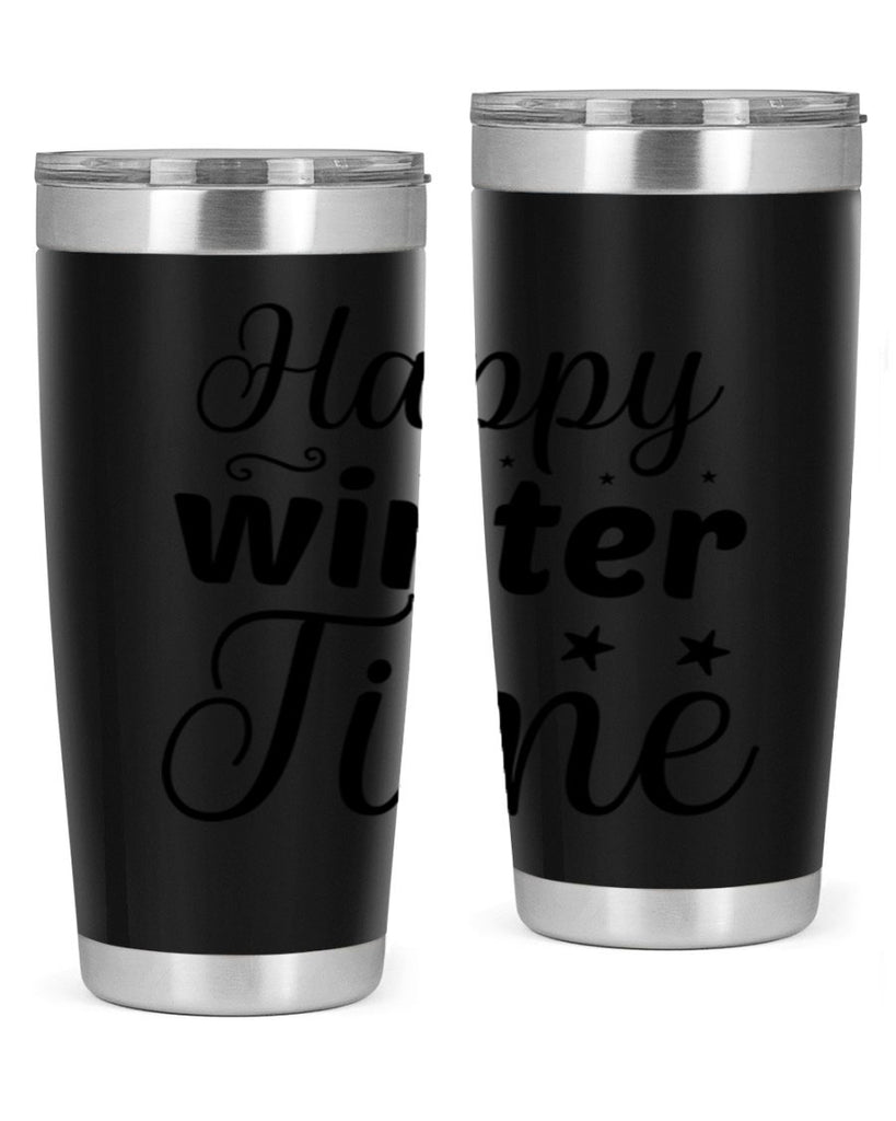 Happy Winter Time 133#- winter- Tumbler