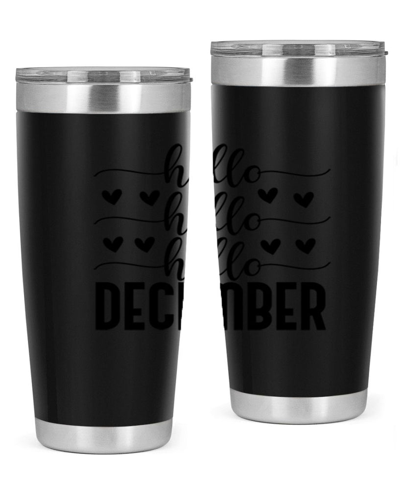 Hello December 157#- winter- Tumbler