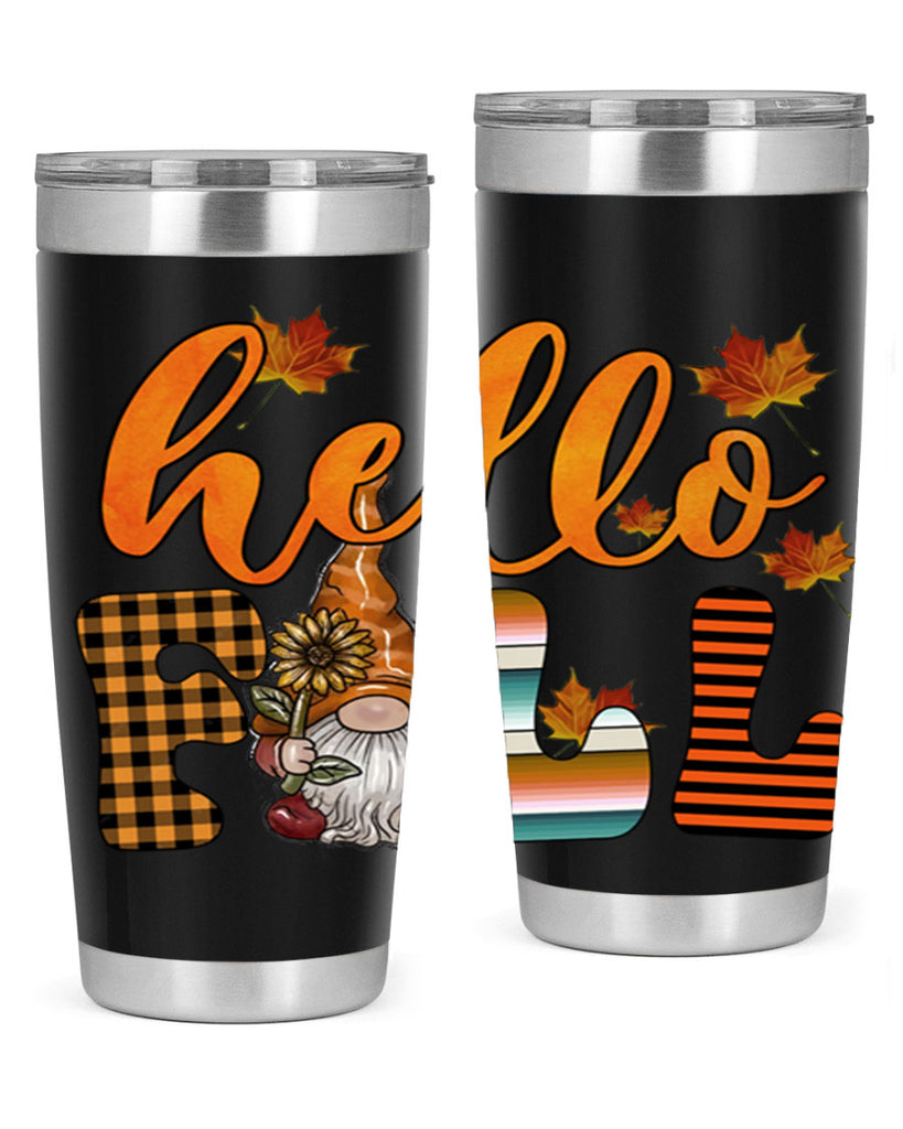 HelloFallVintageGnome 299#- fall- Tumbler
