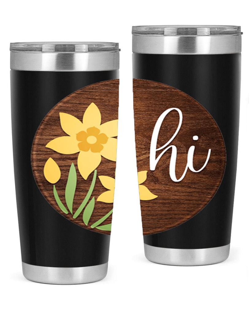 Hi daffodil flower Mockup235#- spring- Tumbler