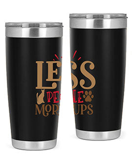Less People More Pups Style 18#- cat- Tumbler