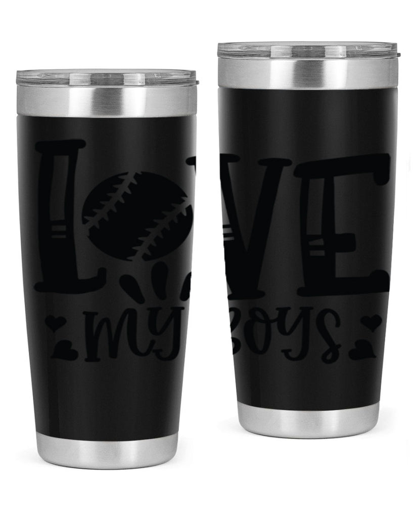 Love My Boys 2053#- baseball- Tumbler