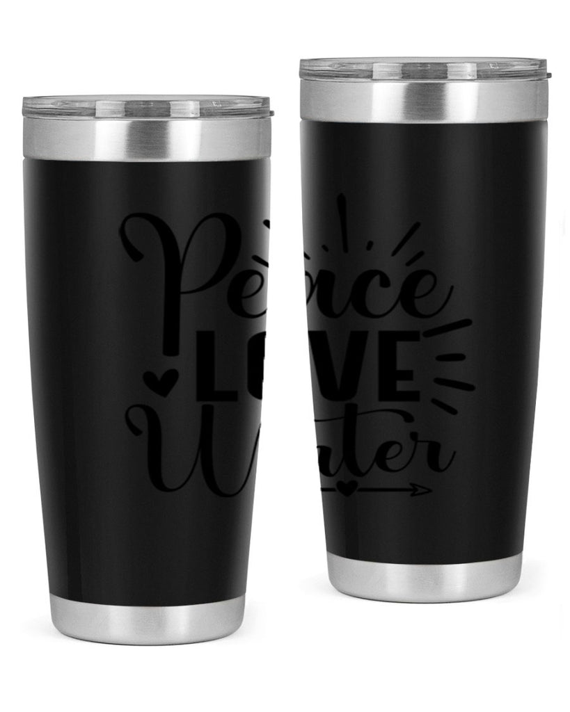 Peace Love Winter 331#- winter- Tumbler