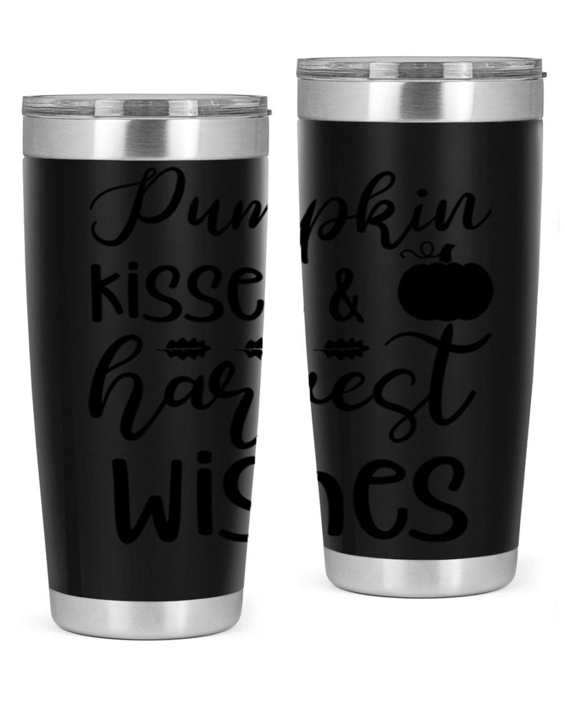 Pumpkin Kisses Harvest Wishes 525#- fall- Tumbler