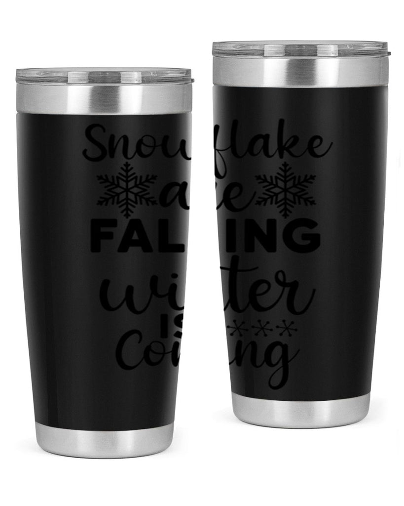 Snowflake Are Falling Winter Is 375#- winter- Tumbler